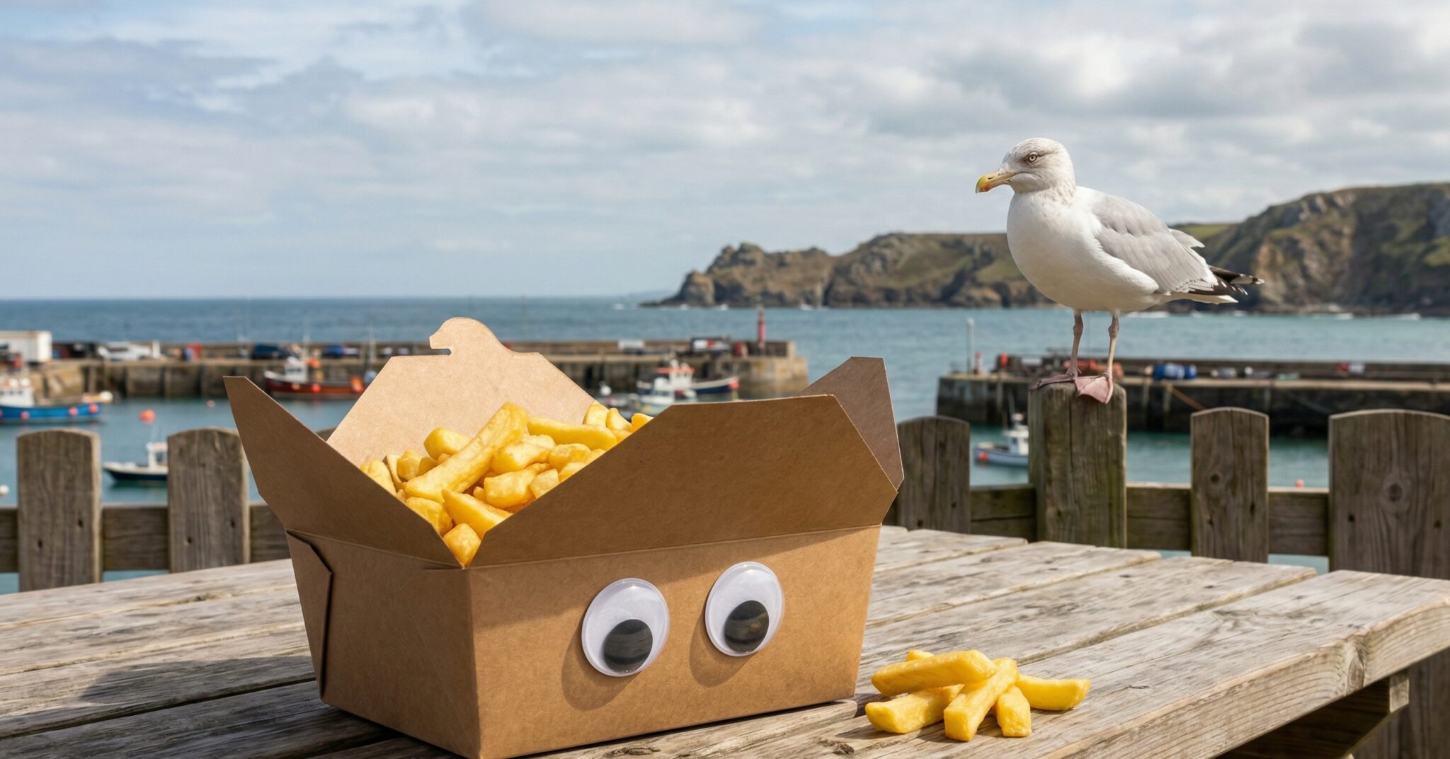 Чайка выжидает момент, чтобы атаковать еду туриста. Источник изображения: zmescience.com. Фото.