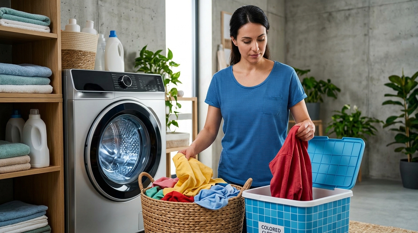 Чтобы одежда не села после стирки, нужно знать, из какого она материала. Фото.