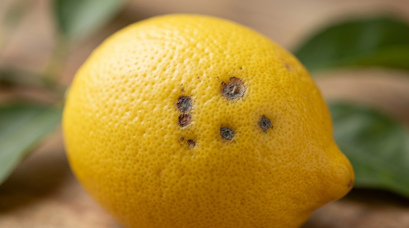 Тёмные пятна на лимоне — признак подмораживания