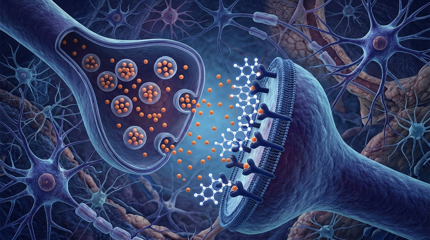 Кофеин занимает аденозиновые рецепторы в мозге и не дает сигналам усталости дойти до нейронов. Фото.