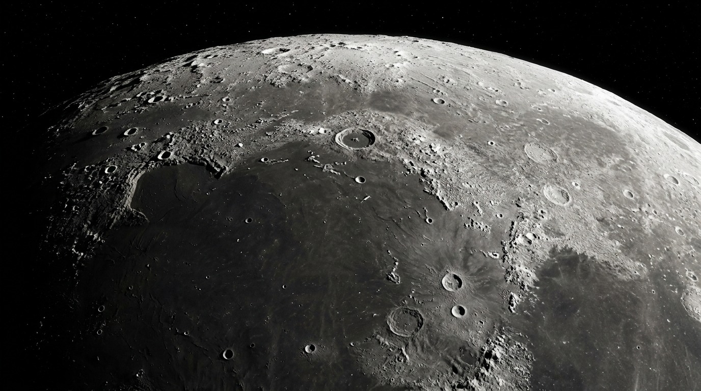 На обратной стороне Луны почти нет морей. Но почему? Фото.