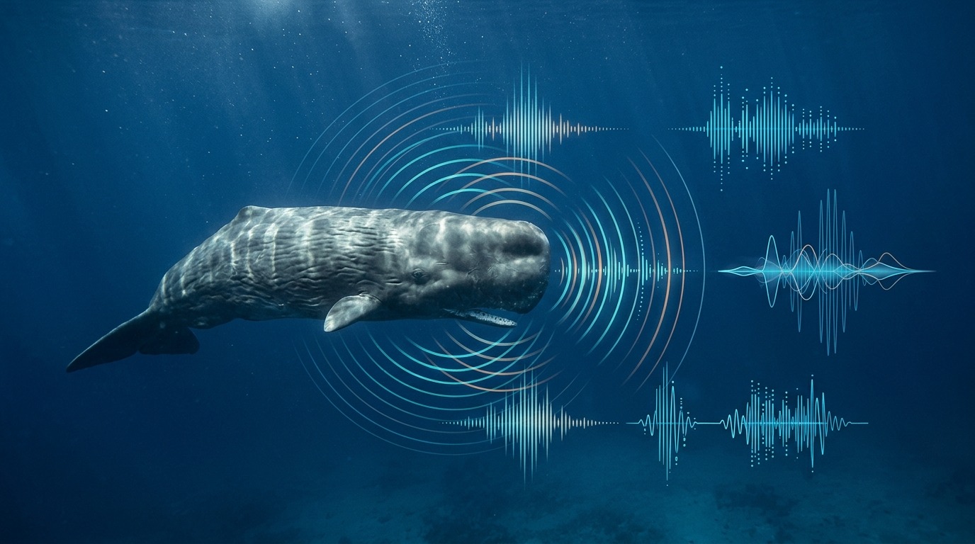 Кашалот в океане: учёные расшифровывают структуру его щелчков-код