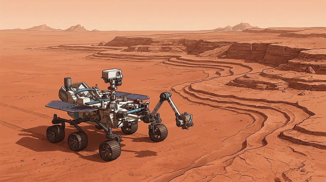 Когда-то давно равнина Утопия была дном огромного океана. Фото.