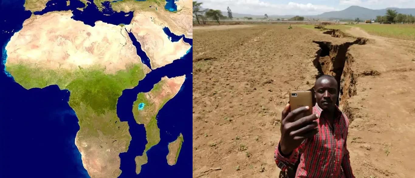 На Земле зарождается шестой океан — материк раскалывается на глазах