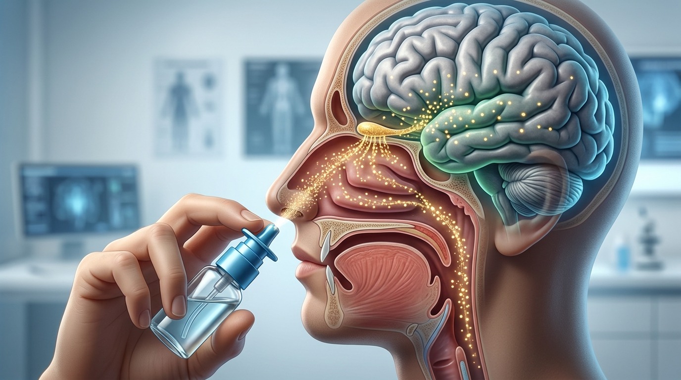 Ученые предлагают восстанавливать молодость мозга при помощи назального спрея. Фото.
