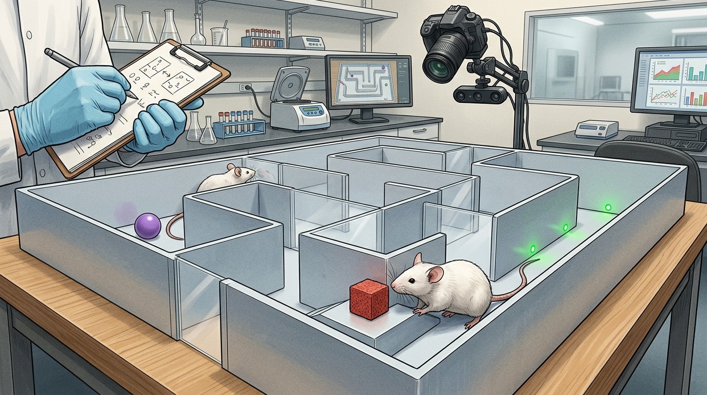 Мыши, получившие спрей, лучше справлялись с тестами на память и ориентацию. Фото.