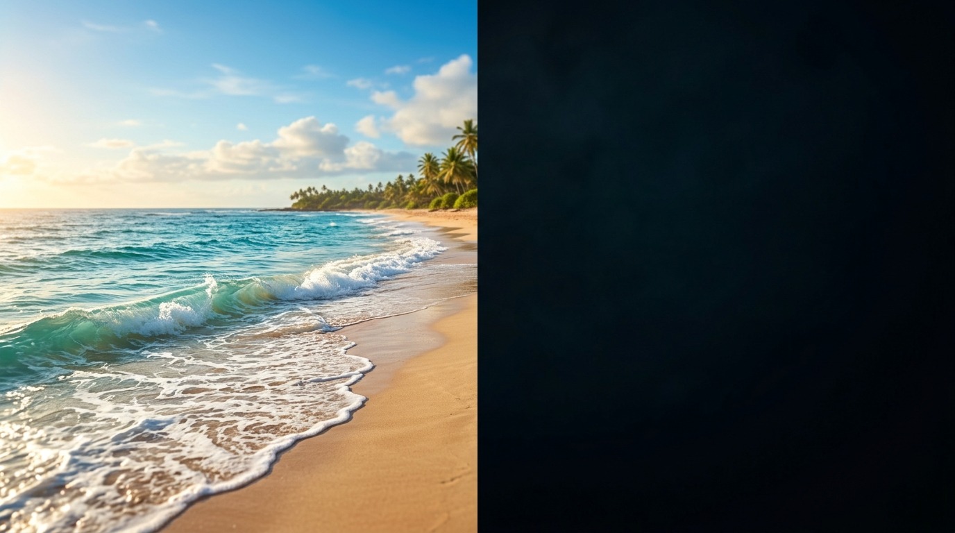 Слева — яркий мысленный образ, справа — так «видят» мир в воображении люди с афантазией