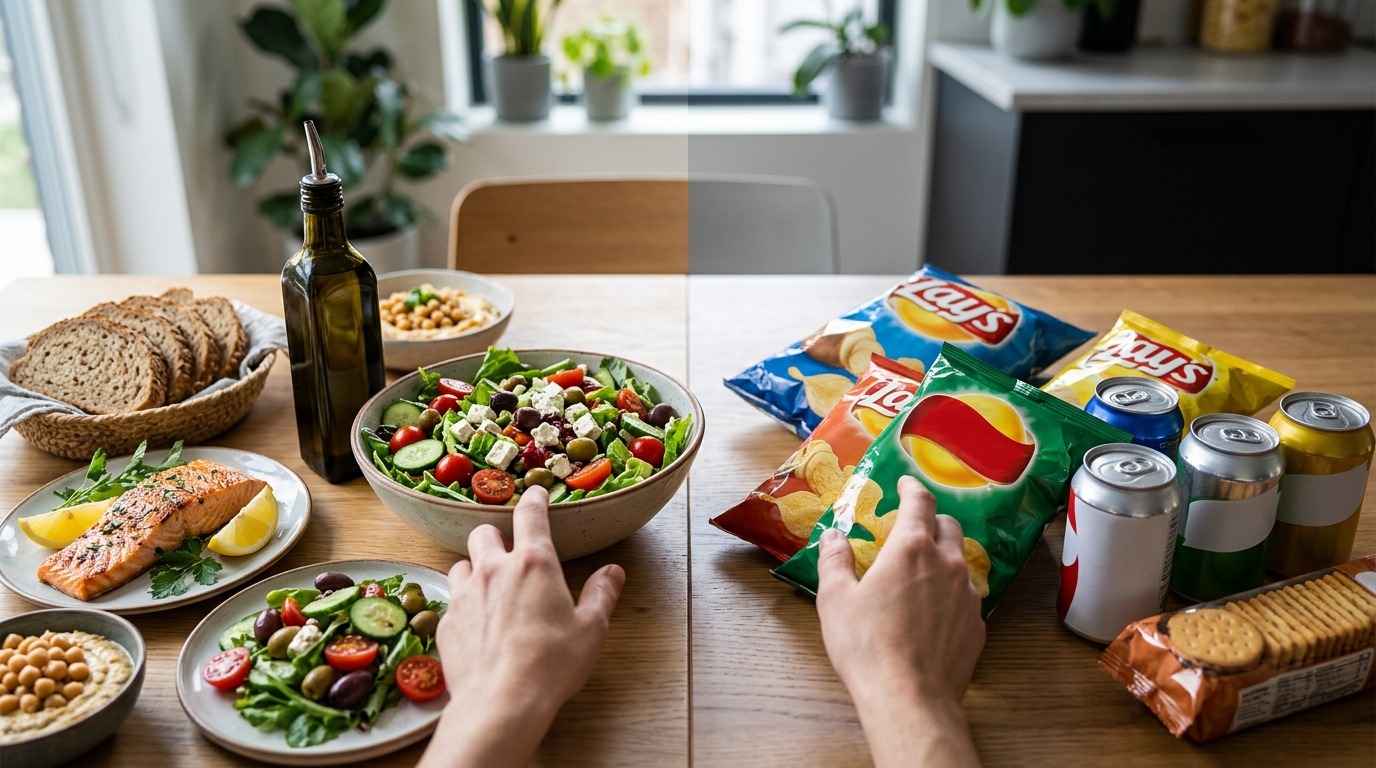 Даже при здоровом рационе ультраобработанные перекусы могут снижать показатели внимания. Фото.