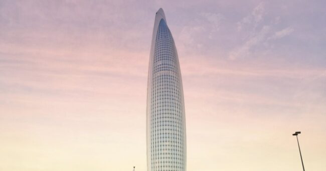 Почему самый высокий небоскреб Марокко выглядит как ракета. Фото.