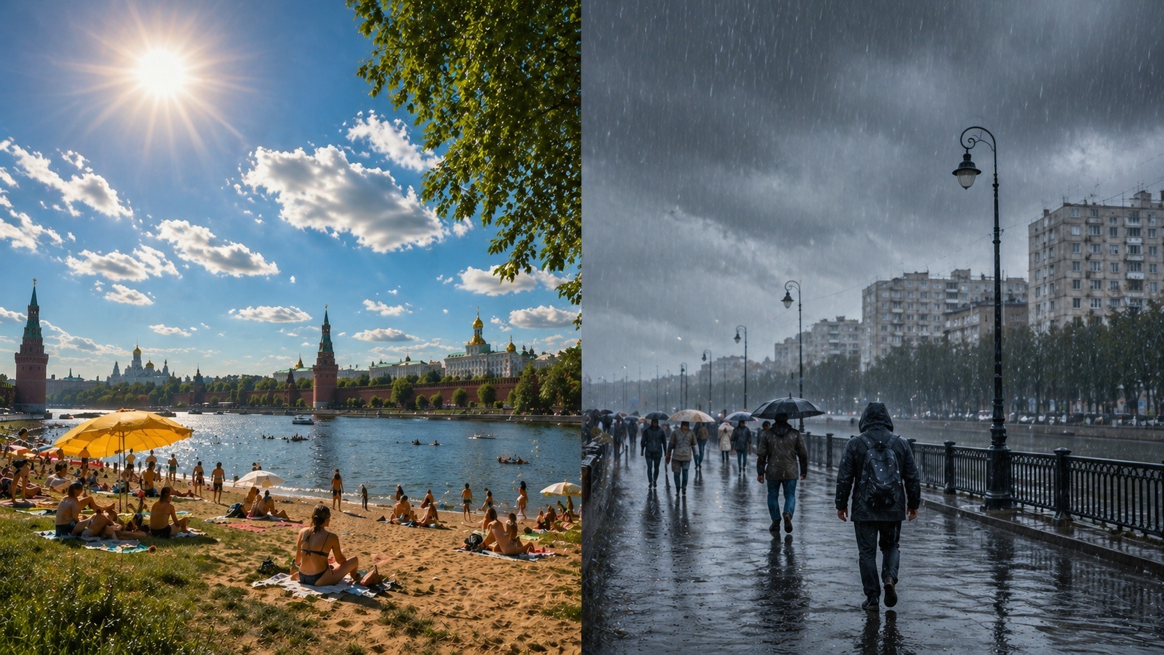 Летняя погода в России может оказаться непредсказуемой. Фото.