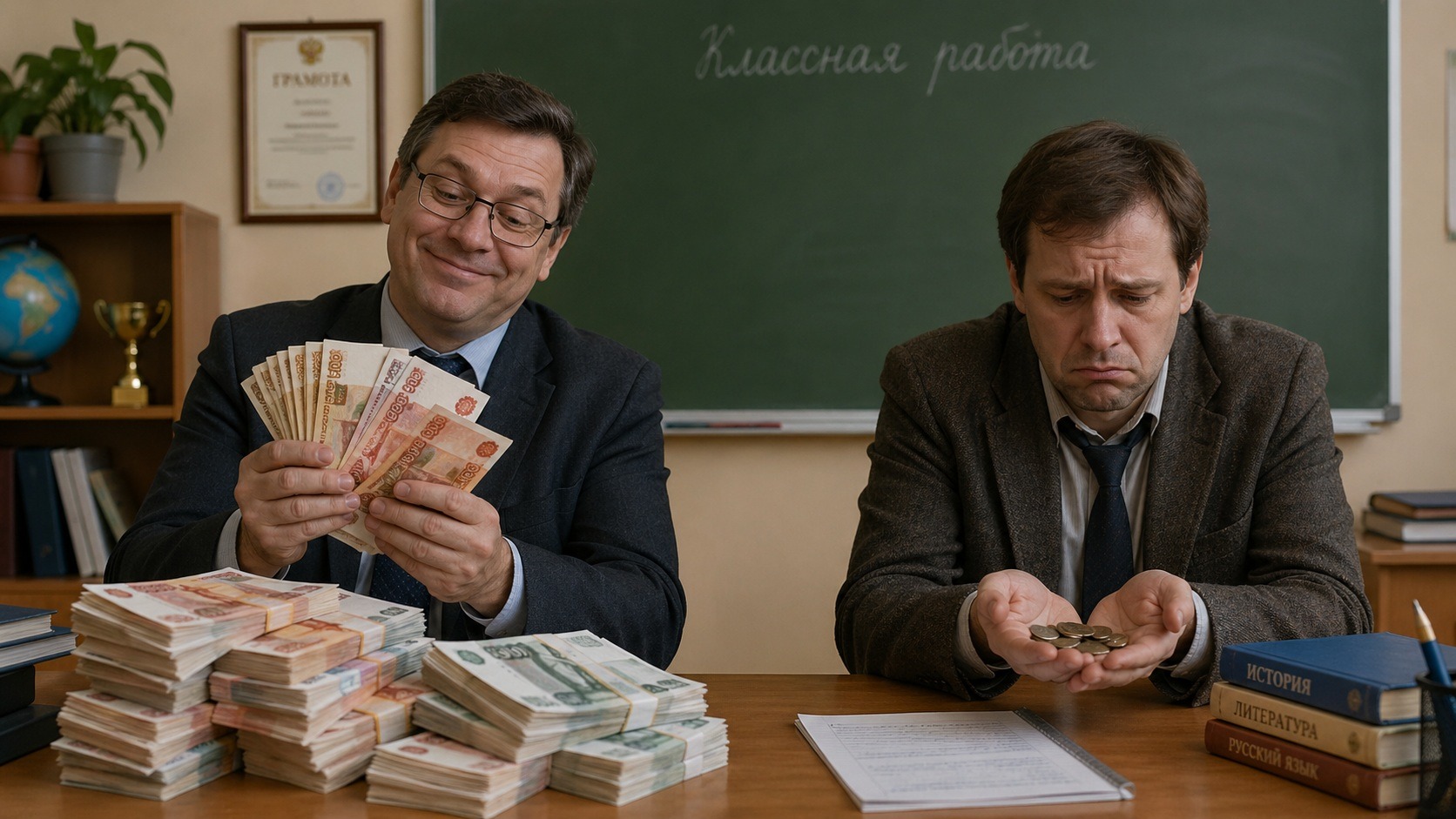 Исследование показало, что во всем мире зарплаты учителей сильно разнятся. Фото.