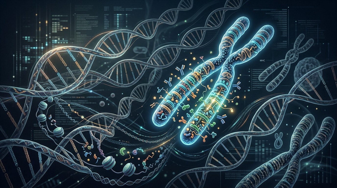 Главный комплекс гистосовместимости — ключевая область генома, управляющая иммунным ответом на вирусы. Фото.