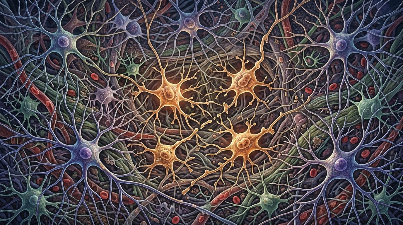 Нейроны серого вещества мозга: некоторые клетки оказываются более уязвимыми, чем остальные