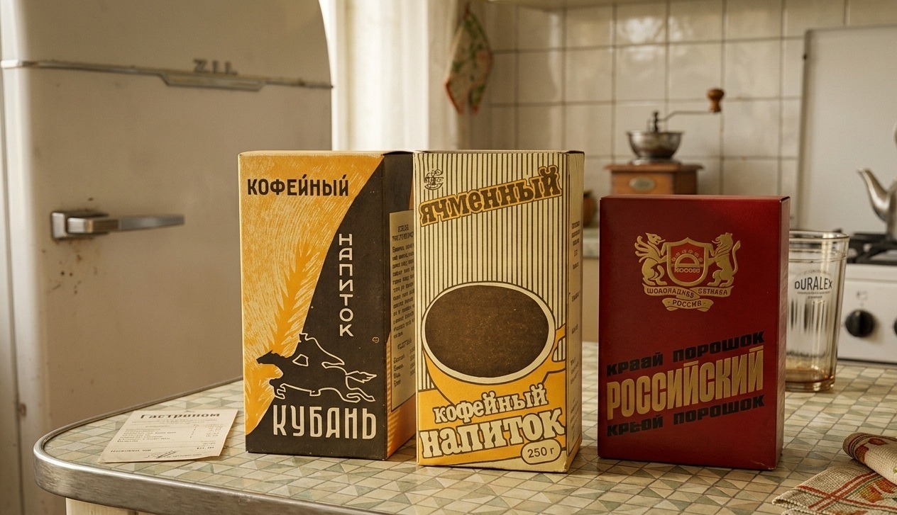 Так выглядели пачки кофе во времена СССР. Фото.