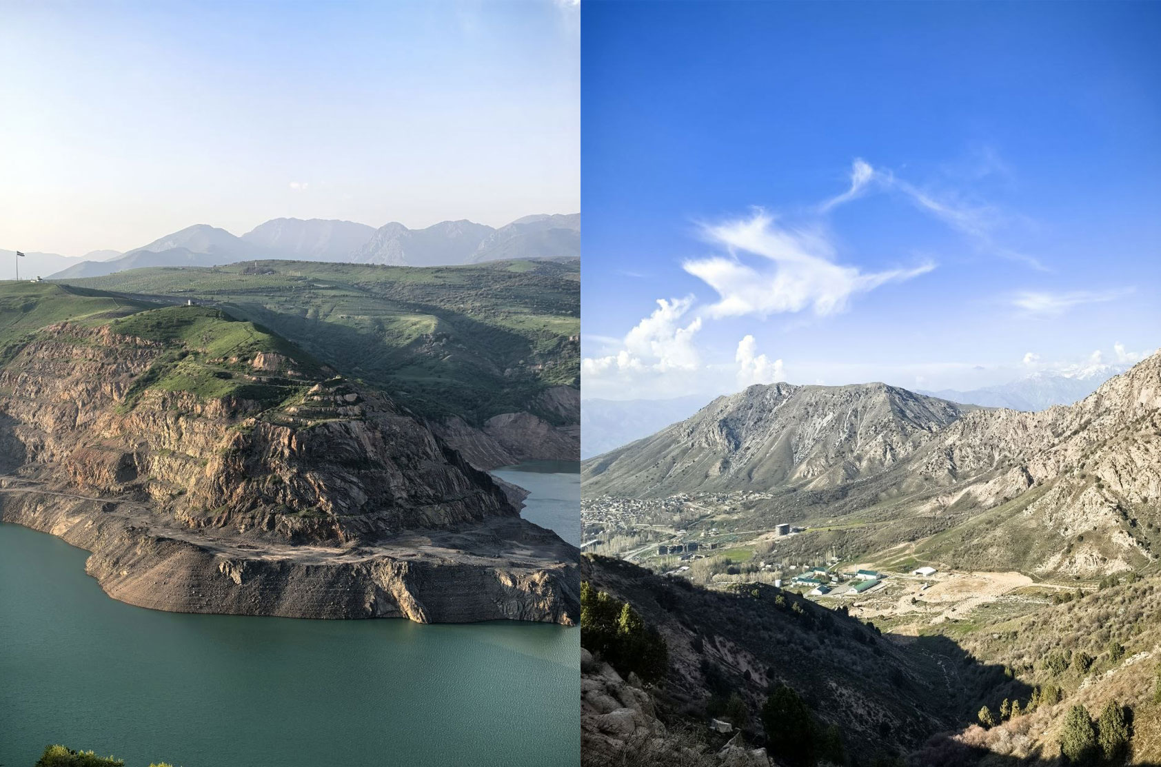 Виды на места, в которых были найдены древние руины. Фото.