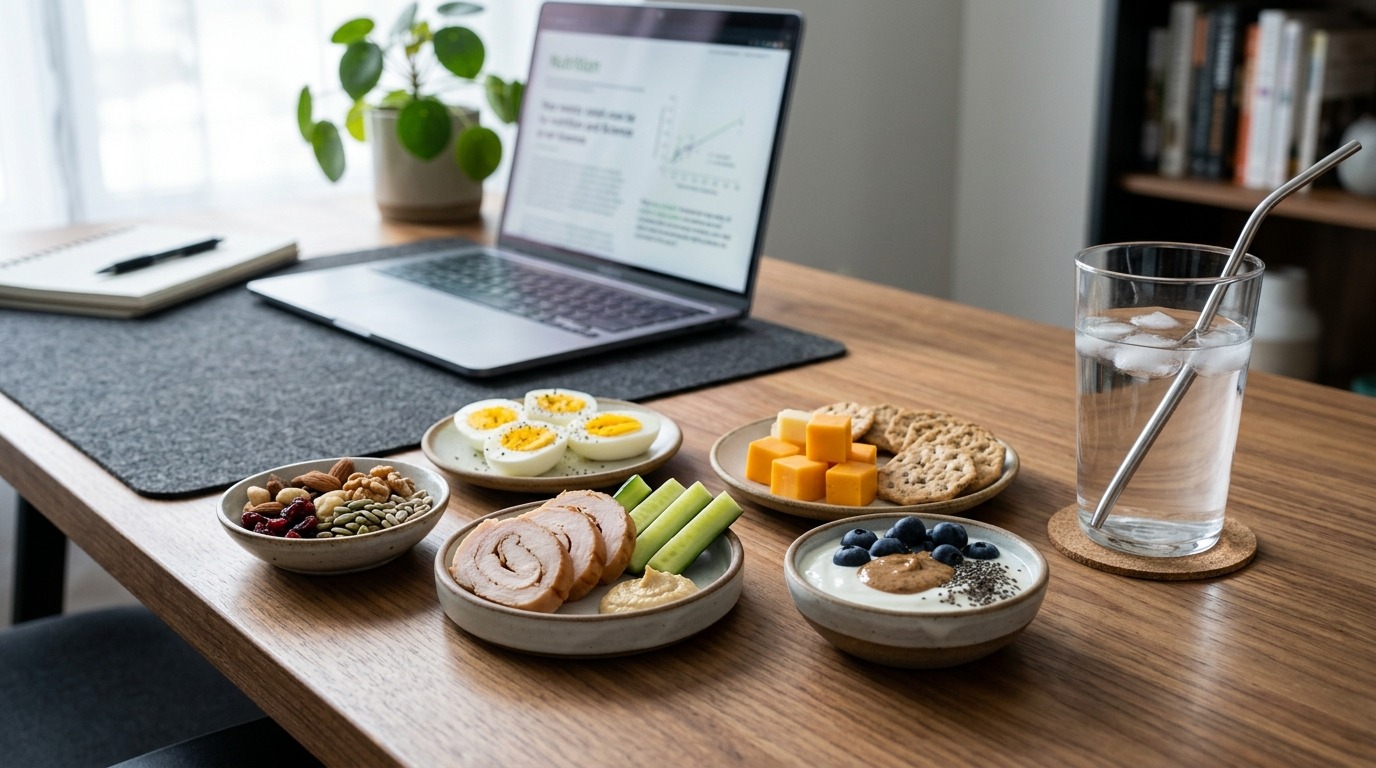 Небольшие перекусы с высоким содержанием белка — хорошая альтернатива плотному обеду на бегу