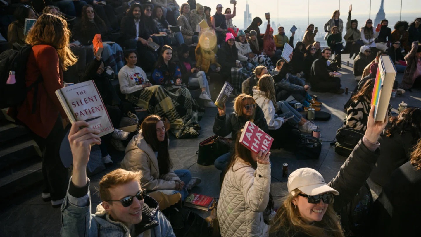 Вечеринка в честь Всемирного дня книги в Нью-Йорке. Источник изображения: mentalfloss.com. Фото.