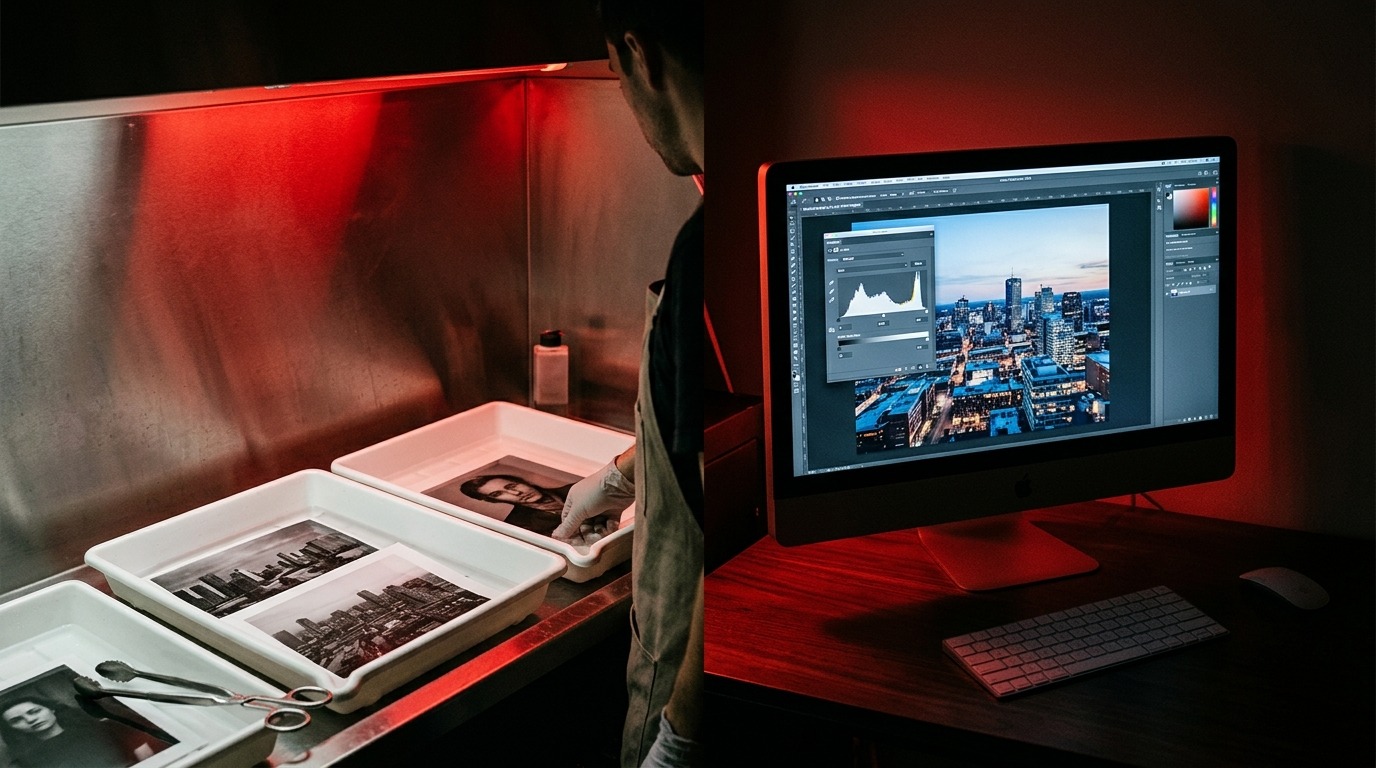 Тёмная комната и цифровой редактор — два мира, которые соединились в Photoshop