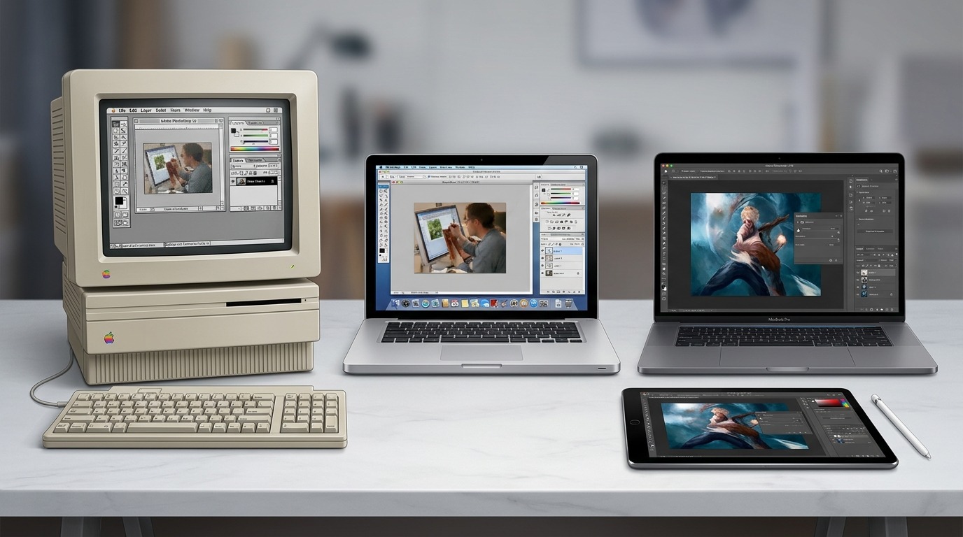 Эволюция Photoshop: от Macintosh начала 1990-х до современных устройств