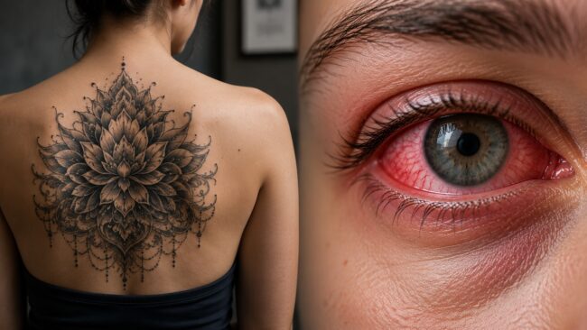 Почему люди с татуировками внезапно начинают слепнуть? Фото.