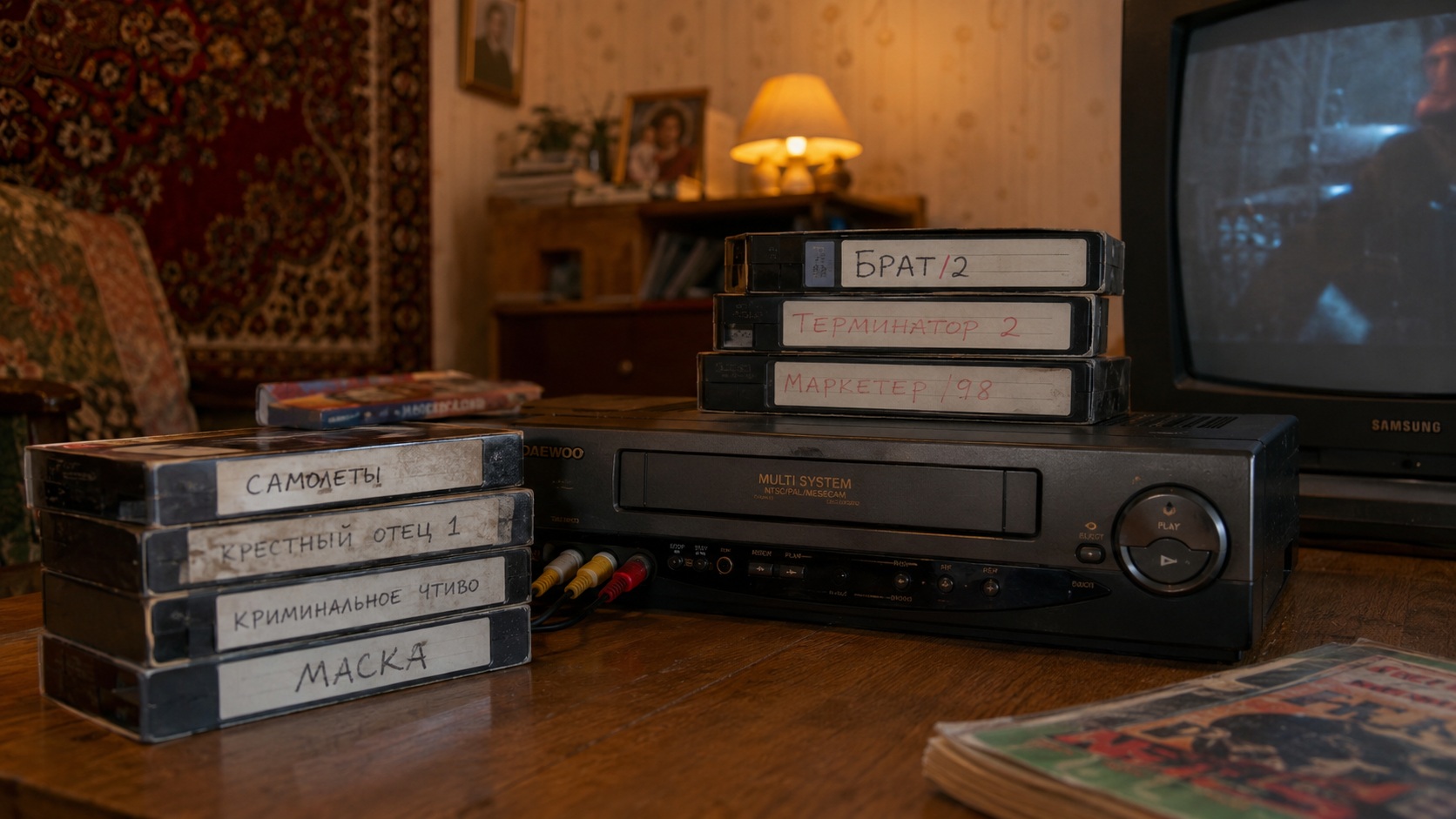 Большинство старых VHS-кассет стоит копейки, но бывают и ценные экземпляры. Фото.