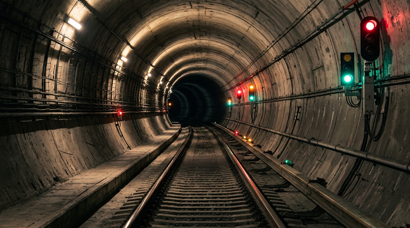 Служебный тоннель московского метрополитена