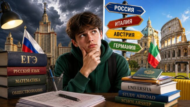 Куда проще поступить в вуз: в России или за границей? Куда проще поступить в вуз: в России или за границей? Фото.