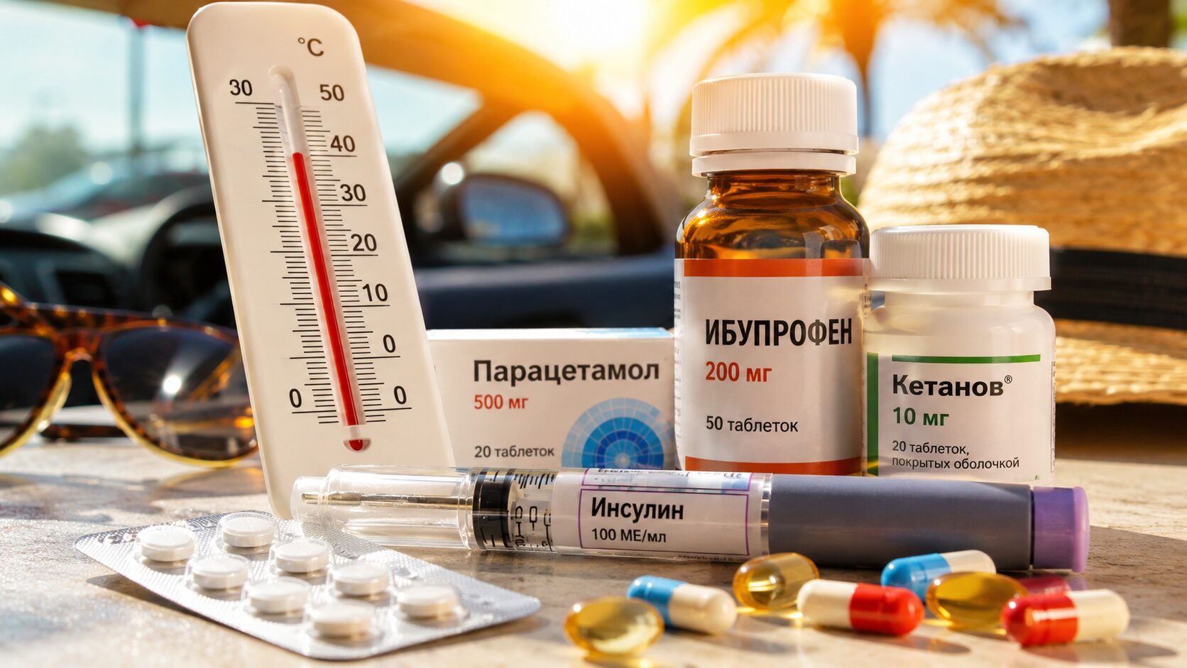 Некоторые лекарства более устойчивы к повышенной температуре, другие — менее. Фото.