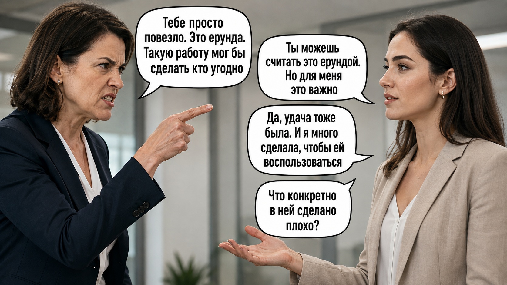 Самые сильные ответы на обесценивание в одной картинке. Фото.