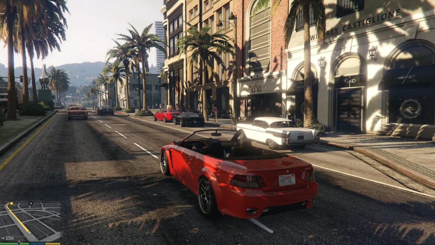 Скриншот из GTA V. Фото.