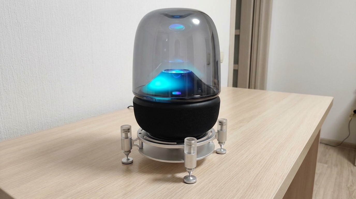 Колонка Harman Kardon на магнитных опорах подставки MAG50. Фото.