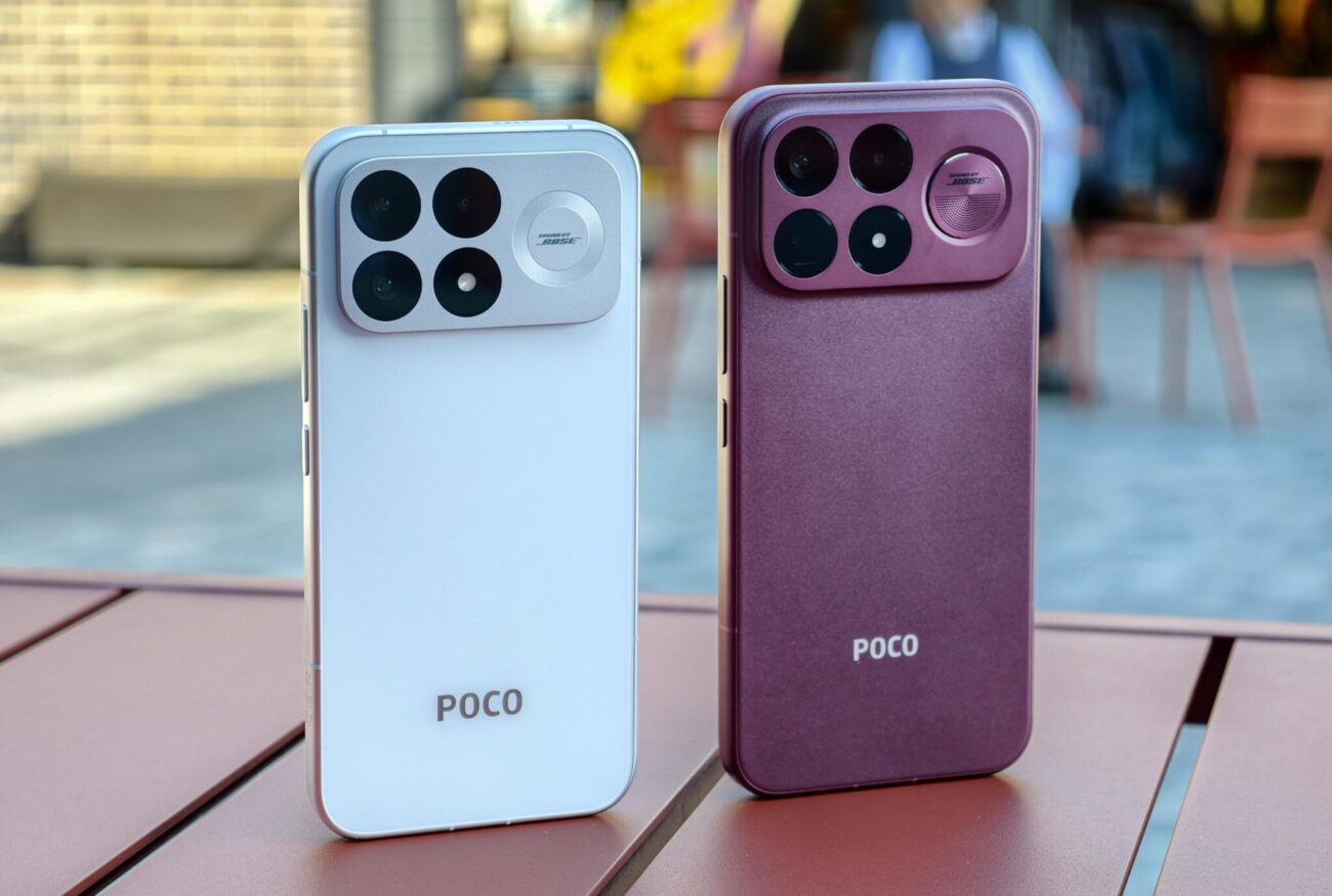 POCO F9 Pro рядом с POCO F9 Ultra. Фото.