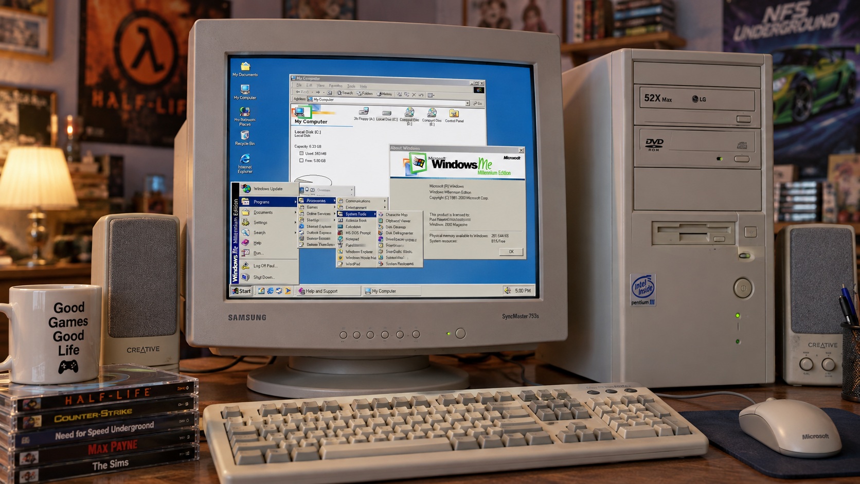 Типичный компьютер времен Windows Me