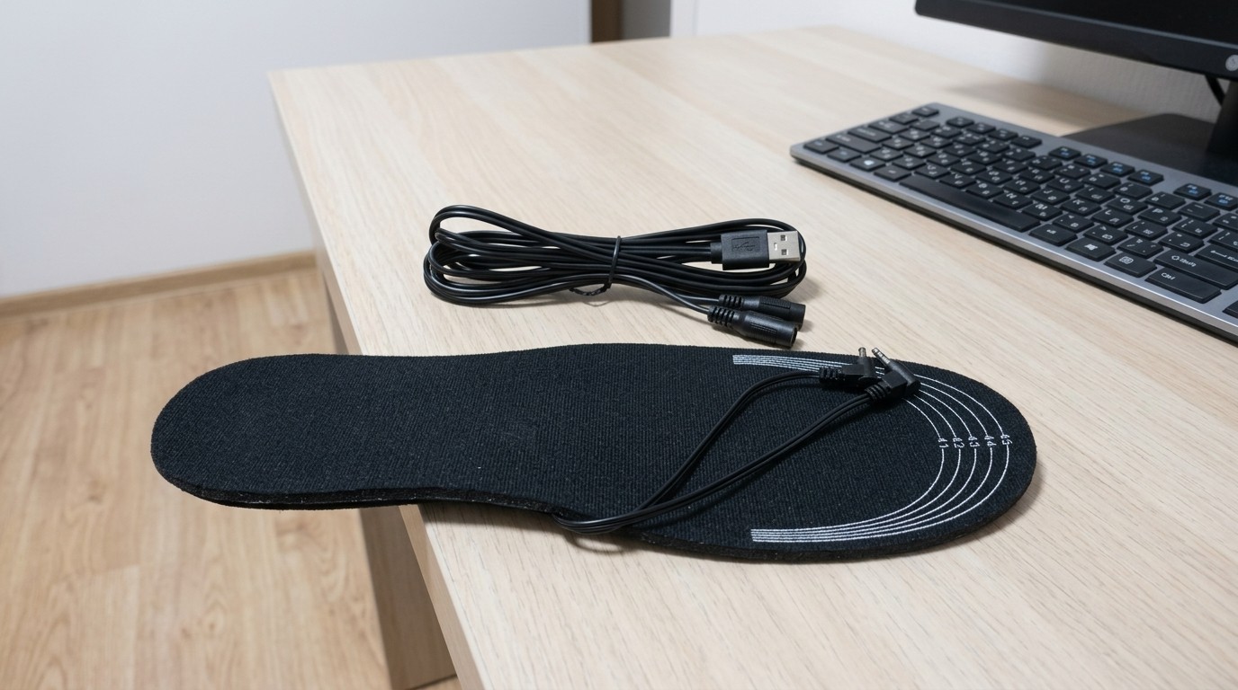 Стелька с подогревом и USB-кабель питания