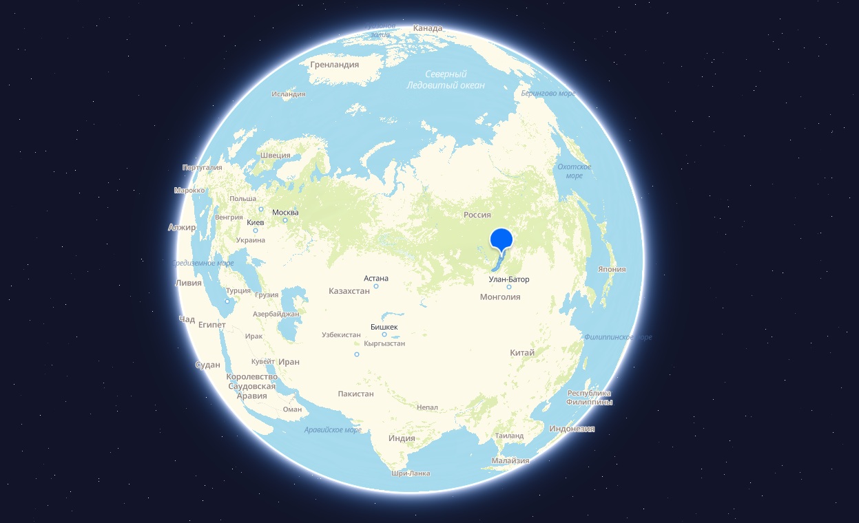 Озеро Байкал на карте 2ГИС