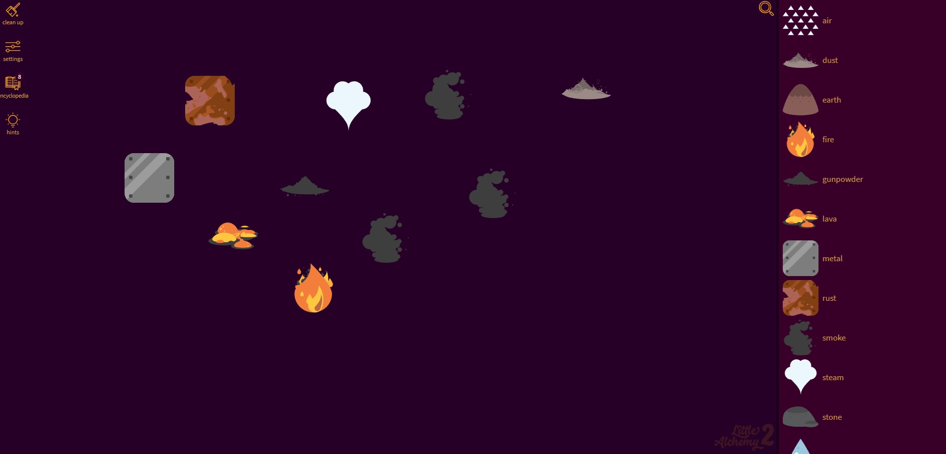 Игра Little Alchemy 2