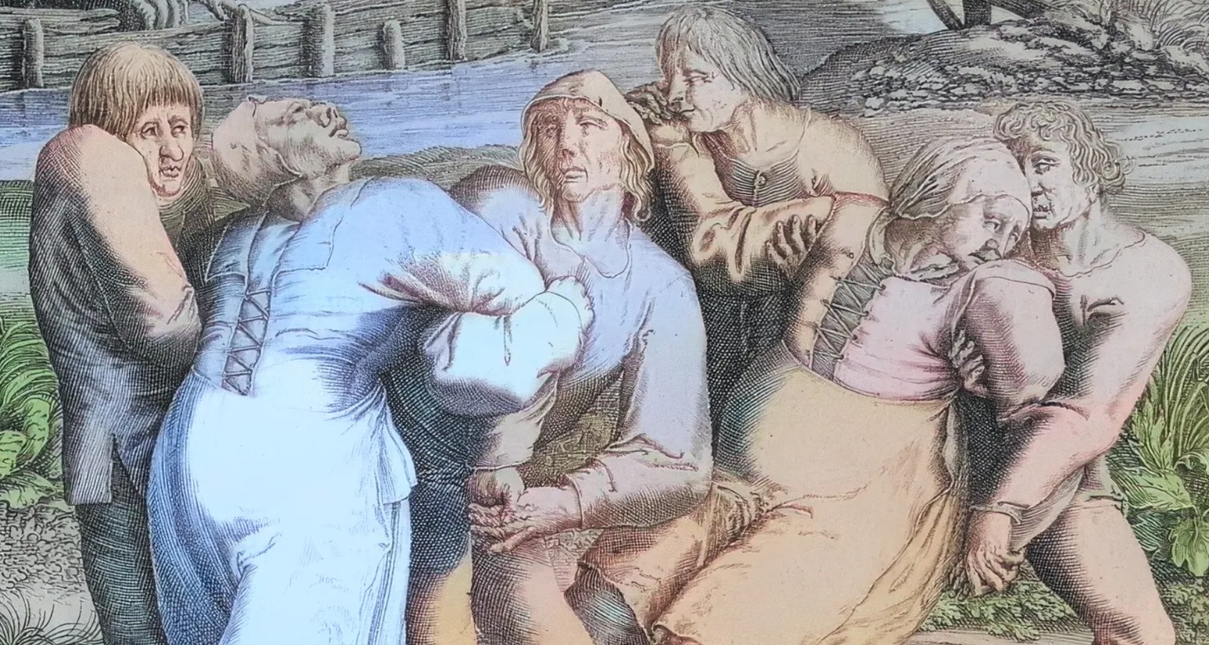 Гравюра 1564 года с изображением танцевальной эпидемии. Источник изображения: popsci.com