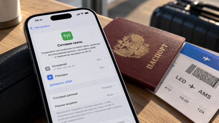 eSIM для путешествий: где купить и как подключить за пару минут. Фото.