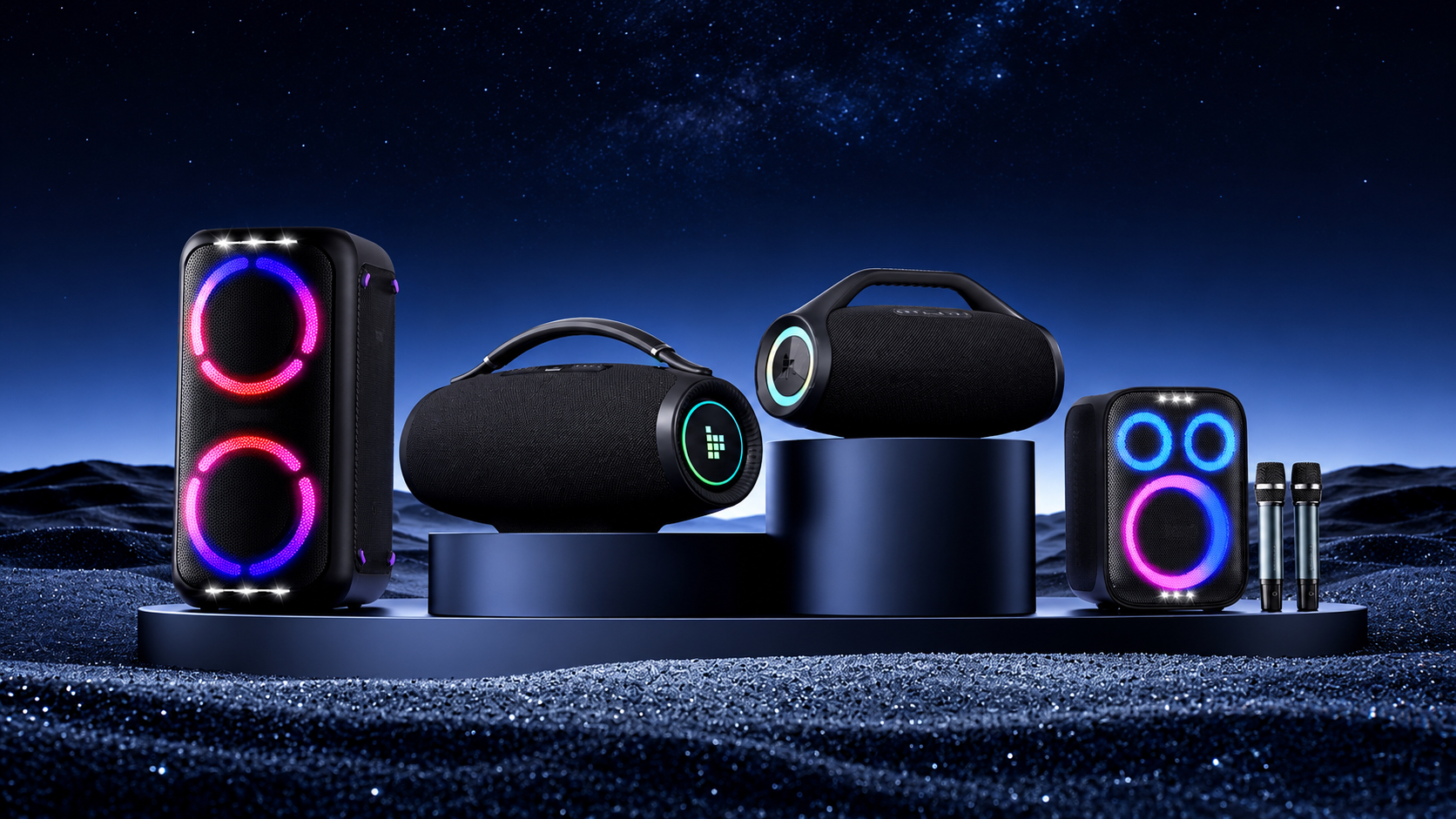 Колонки Tronsmart рядом друг с другом